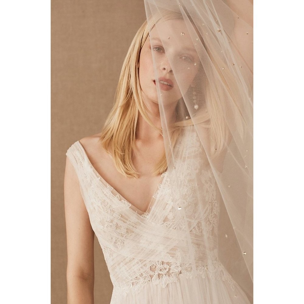 BHLDN Watters Malone Wedding Gown Size 4 - Picture 4 of 5